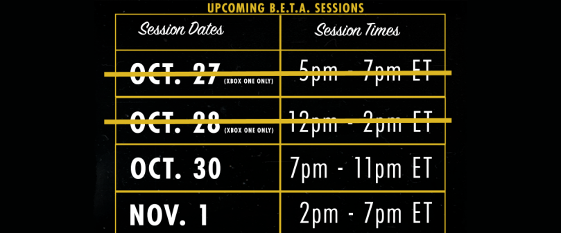 Fallout 76 BETA Times Dates