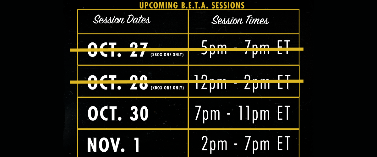 Dates and Times for the Next Four Fallout 76 BETA Sessions